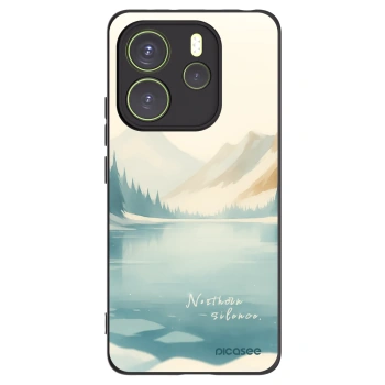 Picasee silikonowe czarne etui na Xiaomi Redmi Note 14 4G - NOTHERN SILENCE