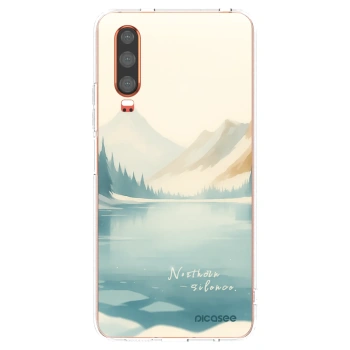Picasee silikonowe przeźroczyste etui na Huawei P30 - NOTHERN SILENCE
