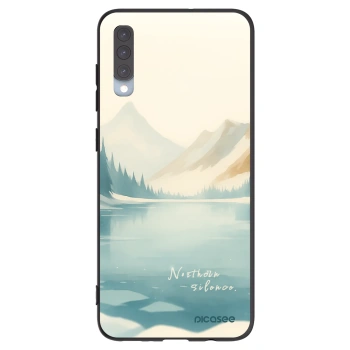 Picasee silikonowe czarne etui na Samsung Galaxy A70 A705F - NOTHERN SILENCE