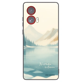 Picasee silikonowe czarne etui na Motorola Edge 50 Fusion - NOTHERN SILENCE