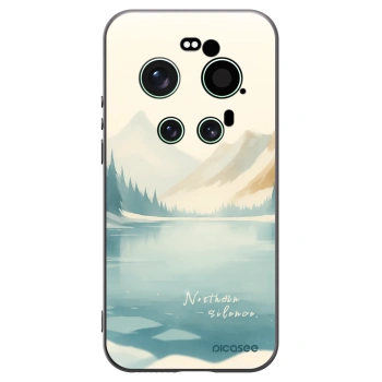 Picasee silikonowe czarne etui na Xiaomi 17 Ultra - NOTHERN SILENCE