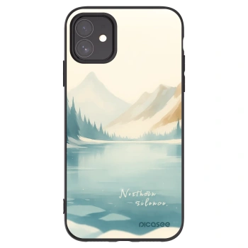 Picasee silikonowe czarne etui na Apple iPhone 11 - NOTHERN SILENCE