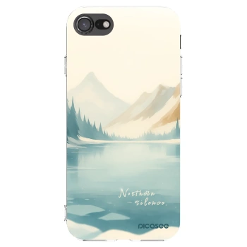 Picasee silikonowe przeźroczyste etui na Apple iPhone 8 - NOTHERN SILENCE