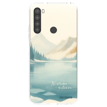 Picasee silikonowe przeźroczyste etui na Xiaomi Redmi Note 8 - NOTHERN SILENCE