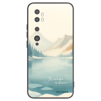 Picasee silikonowe czarne etui na Xiaomi Mi Note 10 (Pro) - NOTHERN SILENCE