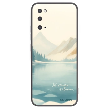 Picasee silikonowe czarne etui na Samsung Galaxy S20 G980F - NOTHERN SILENCE