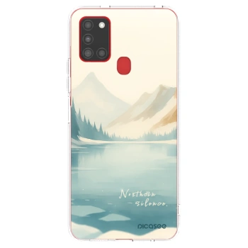 Picasee silikonowe przeźroczyste etui na Samsung Galaxy A21s - NOTHERN SILENCE