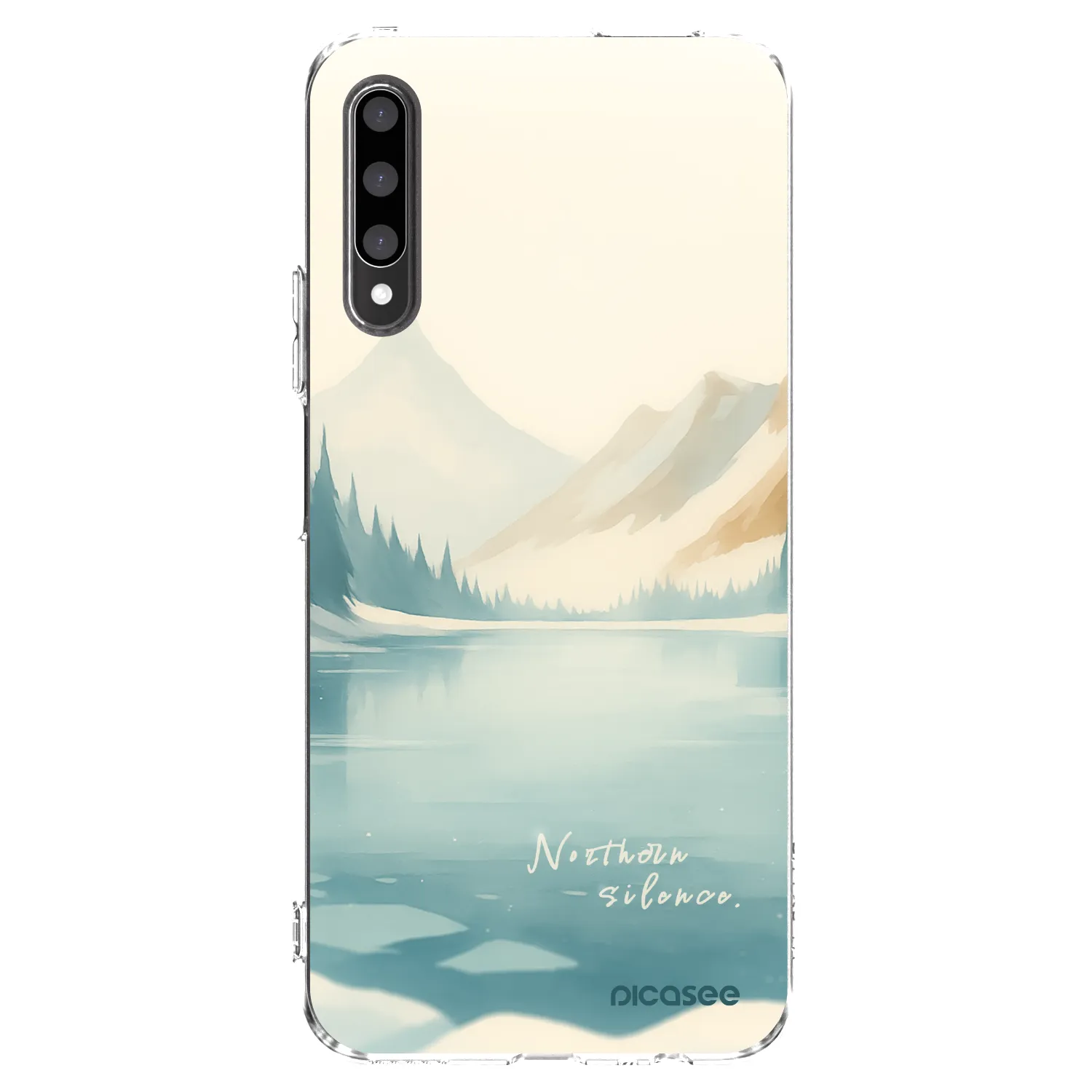 Picasee silikonowe przeźroczyste etui na Honor 9X Pro - NOTHERN SILENCE