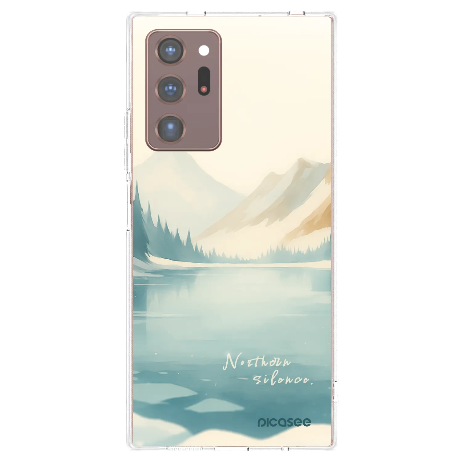 Picasee silikonowe przeźroczyste etui na Samsung Galaxy Note 20 Ultra - NOTHERN SILENCE