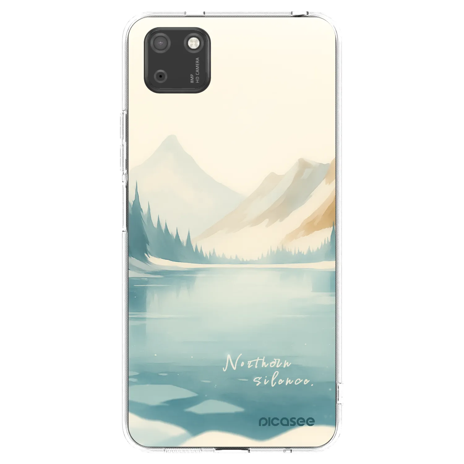 Picasee silikonowe przeźroczyste etui na Huawei Y5P - NOTHERN SILENCE