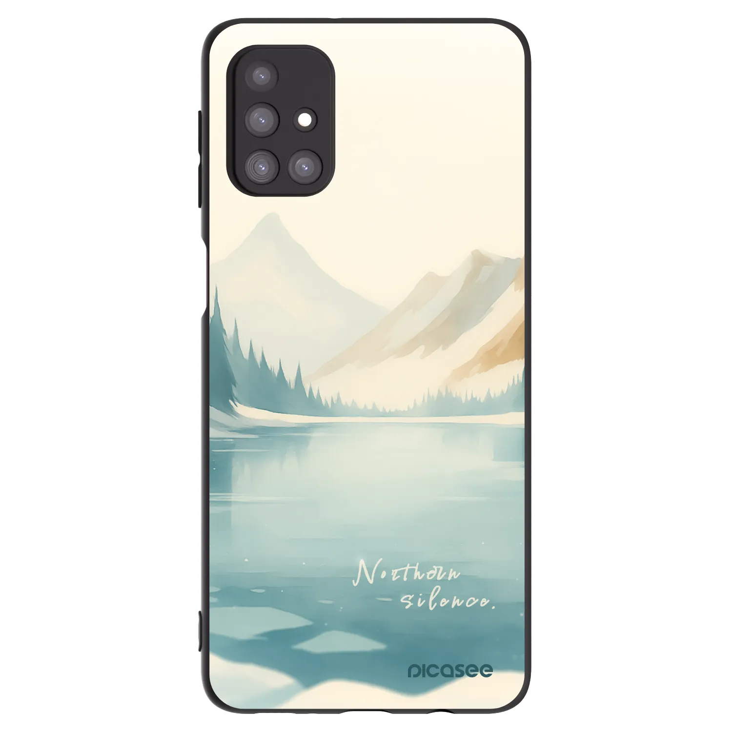 Picasee silikonowe czarne etui na Samsung Galaxy M31s - NOTHERN SILENCE