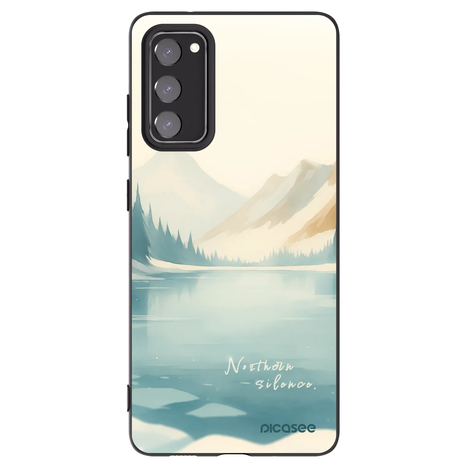 Picasee silikonowe czarne etui na Samsung Galaxy S20 FE - NOTHERN SILENCE