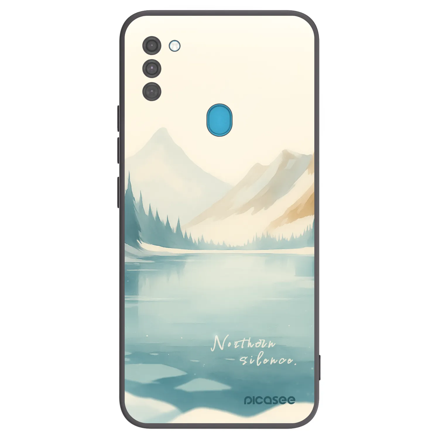 Picasee silikonowe czarne etui na Samsung Galaxy M11 - NOTHERN SILENCE