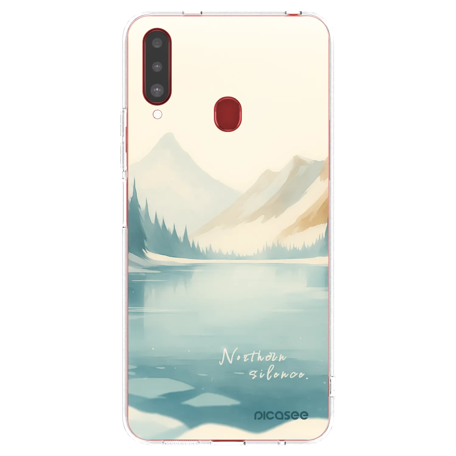 Picasee silikonowe przeźroczyste etui na Samsung Galaxy A20s - NOTHERN SILENCE
