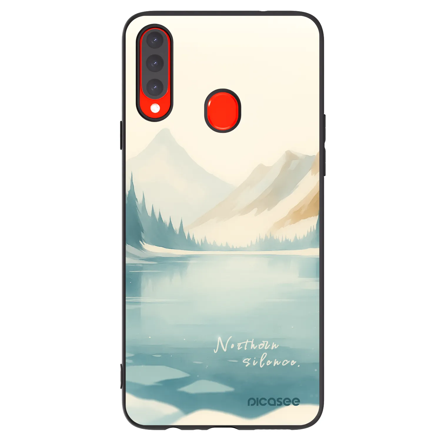 Picasee silikonowe czarne etui na Samsung Galaxy A20s - NOTHERN SILENCE