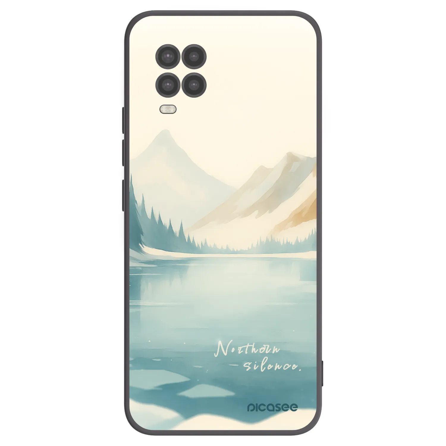 Picasee silikonowe czarne etui na Xiaomi Mi 10 Lite - NOTHERN SILENCE