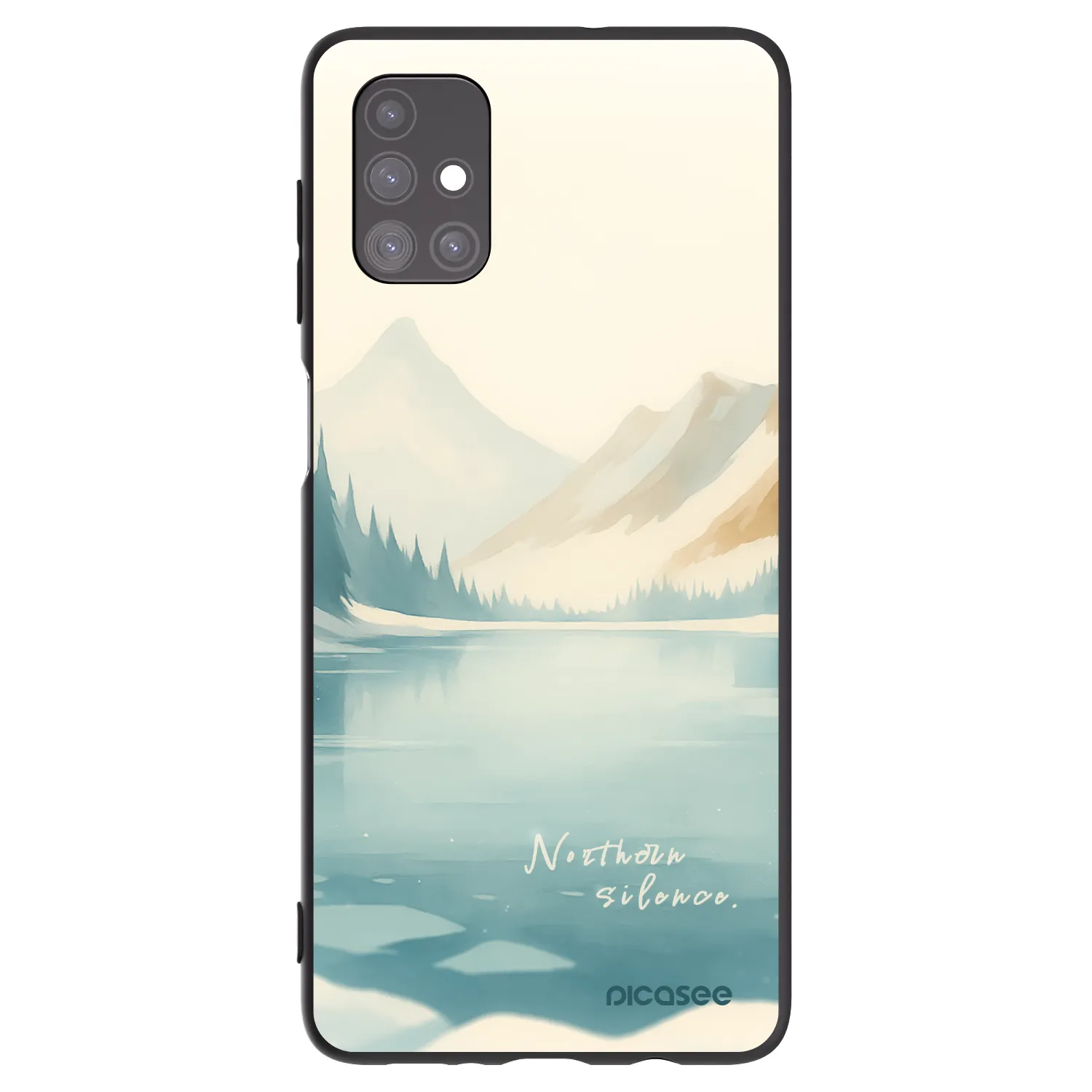 Picasee silikonowe czarne etui na Samsung Galaxy M51 M515F - NOTHERN SILENCE
