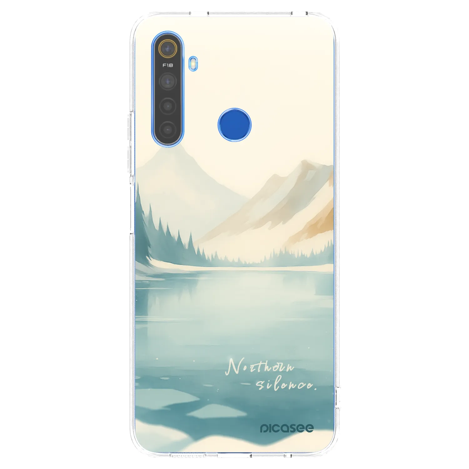 Picasee silikonowe przeźroczyste etui na Realme 5 - NOTHERN SILENCE