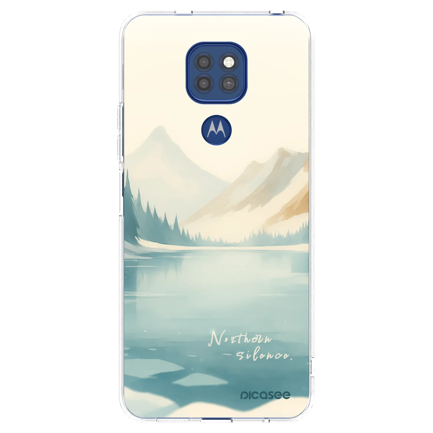 Picasee silikonowe przeźroczyste etui na Motorola Moto G9 Play - NOTHERN SILENCE