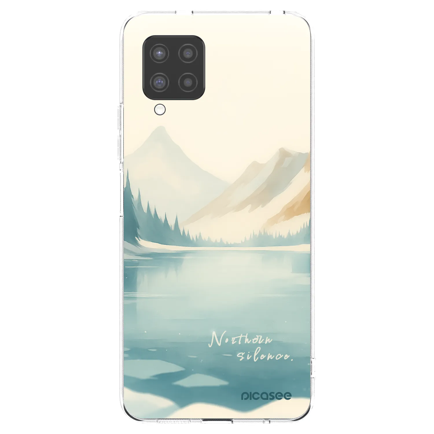 Picasee silikonowe przeźroczyste etui na Samsung Galaxy A42 A426B - NOTHERN SILENCE