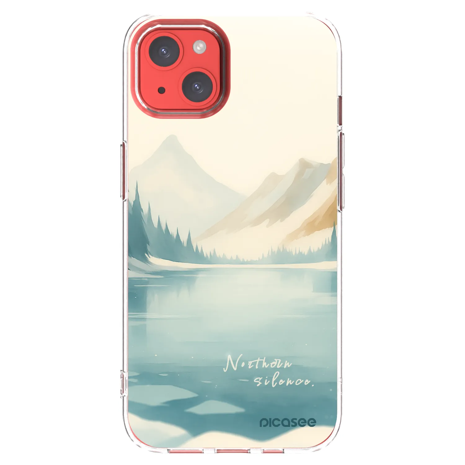 Picasee silikonowe przeźroczyste etui na Apple iPhone 13 - NOTHERN SILENCE