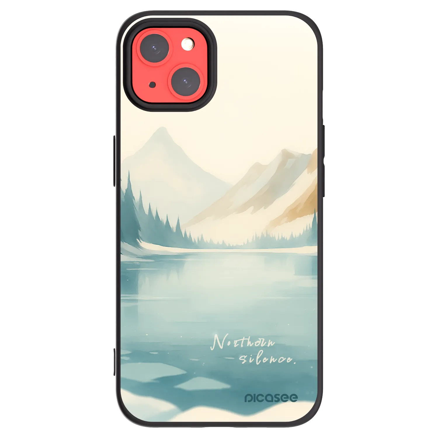 Picasee silikonowe czarne etui na Apple iPhone 13 - NOTHERN SILENCE