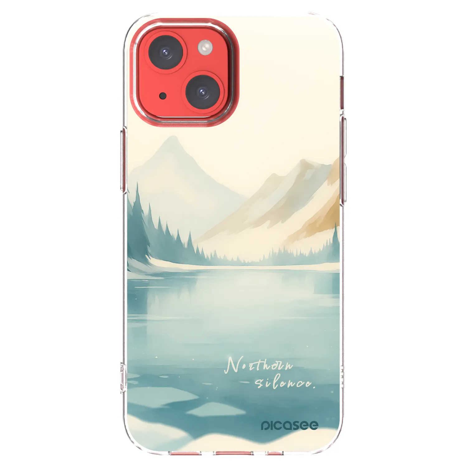 Picasee silikonowe przeźroczyste etui na Apple iPhone 13 mini - NOTHERN SILENCE