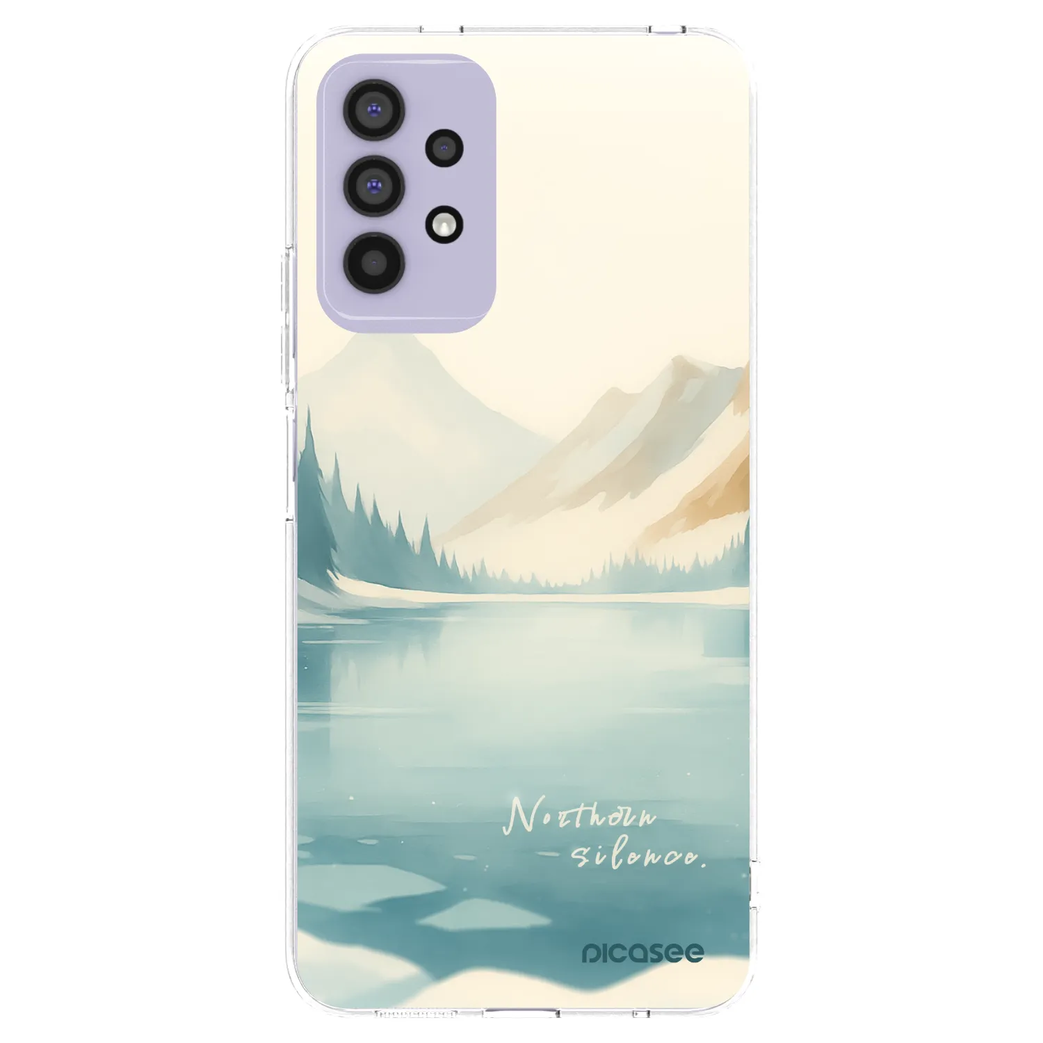 Picasee silikonowe przeźroczyste etui na Samsung Galaxy A32 4G SM-A325F - NOTHERN SILENCE
