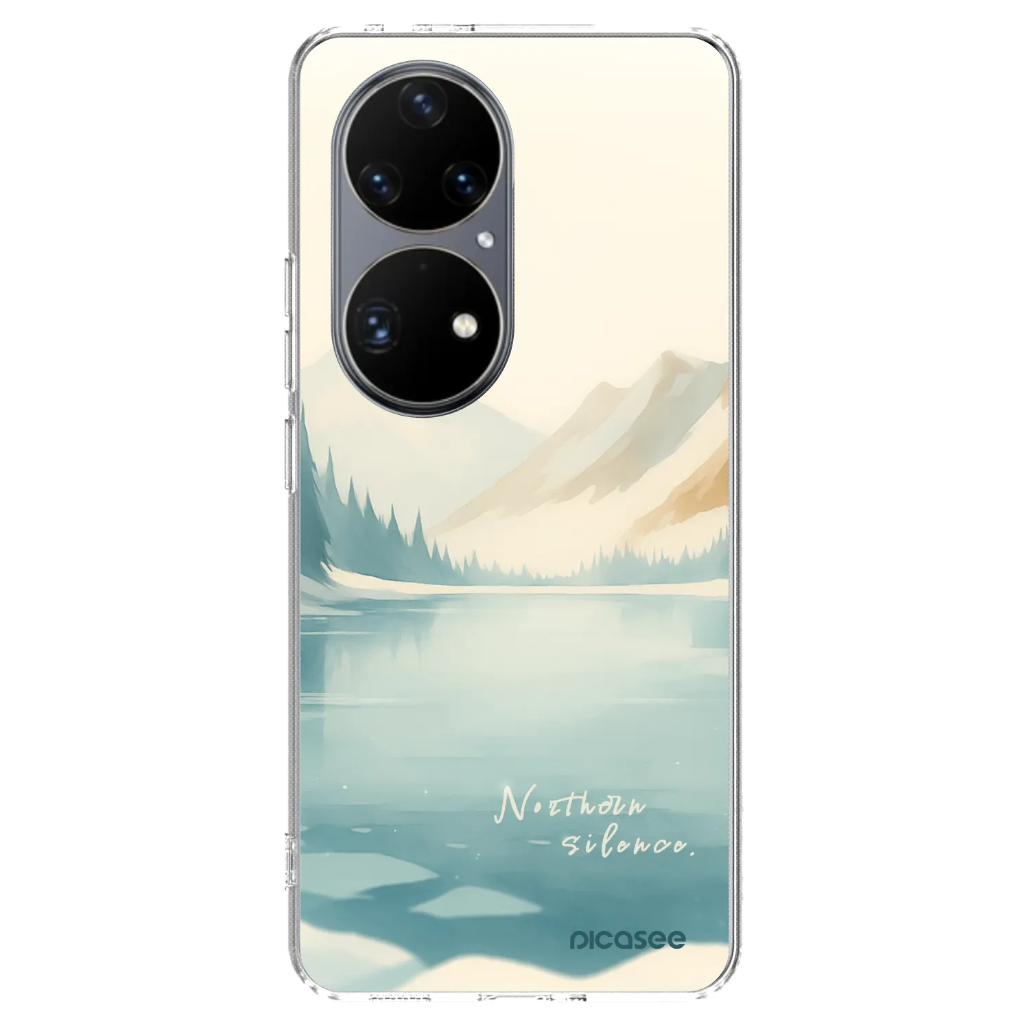Picasee silikonowe przeźroczyste etui na Huawei P50 - NOTHERN SILENCE