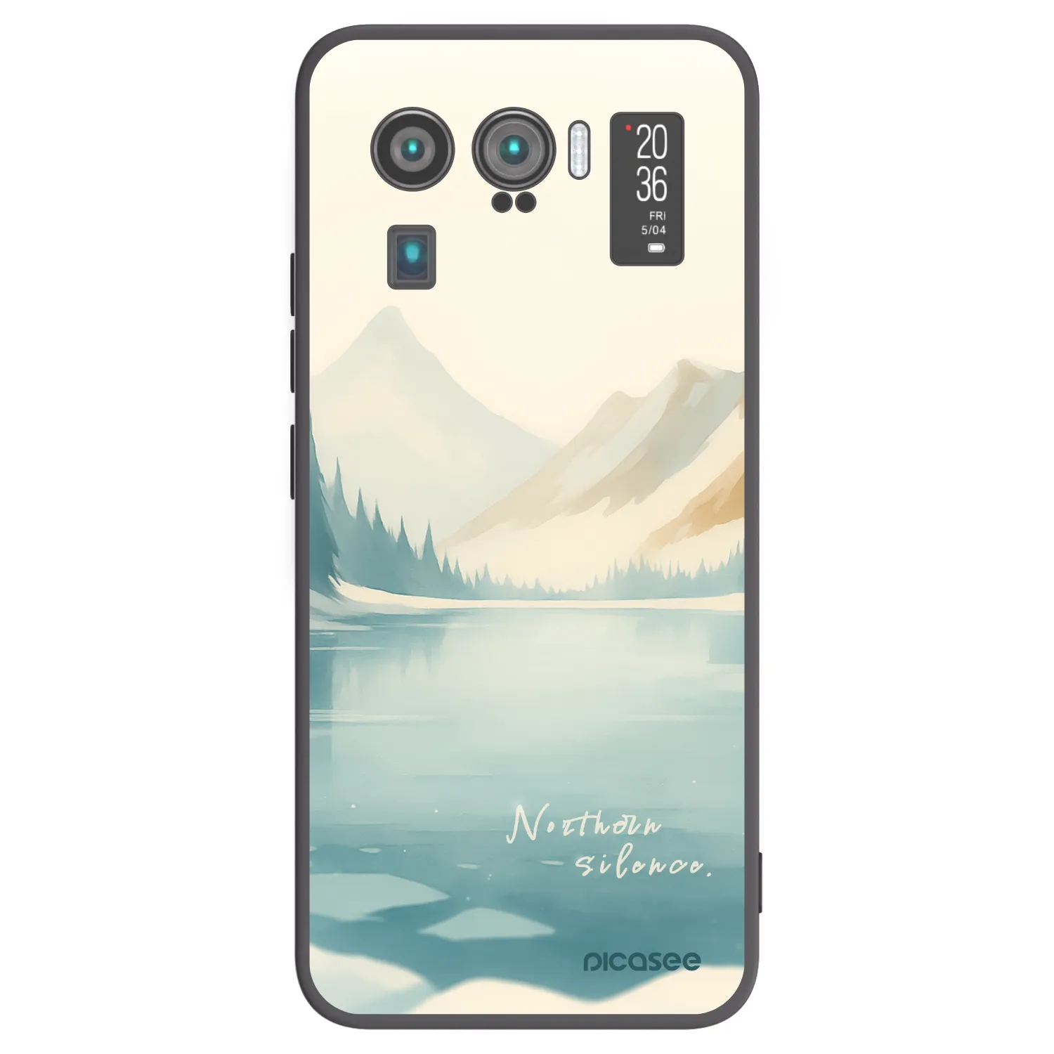 Picasee silikonowe czarne etui na Xiaomi Mi 11 Ultra - NOTHERN SILENCE