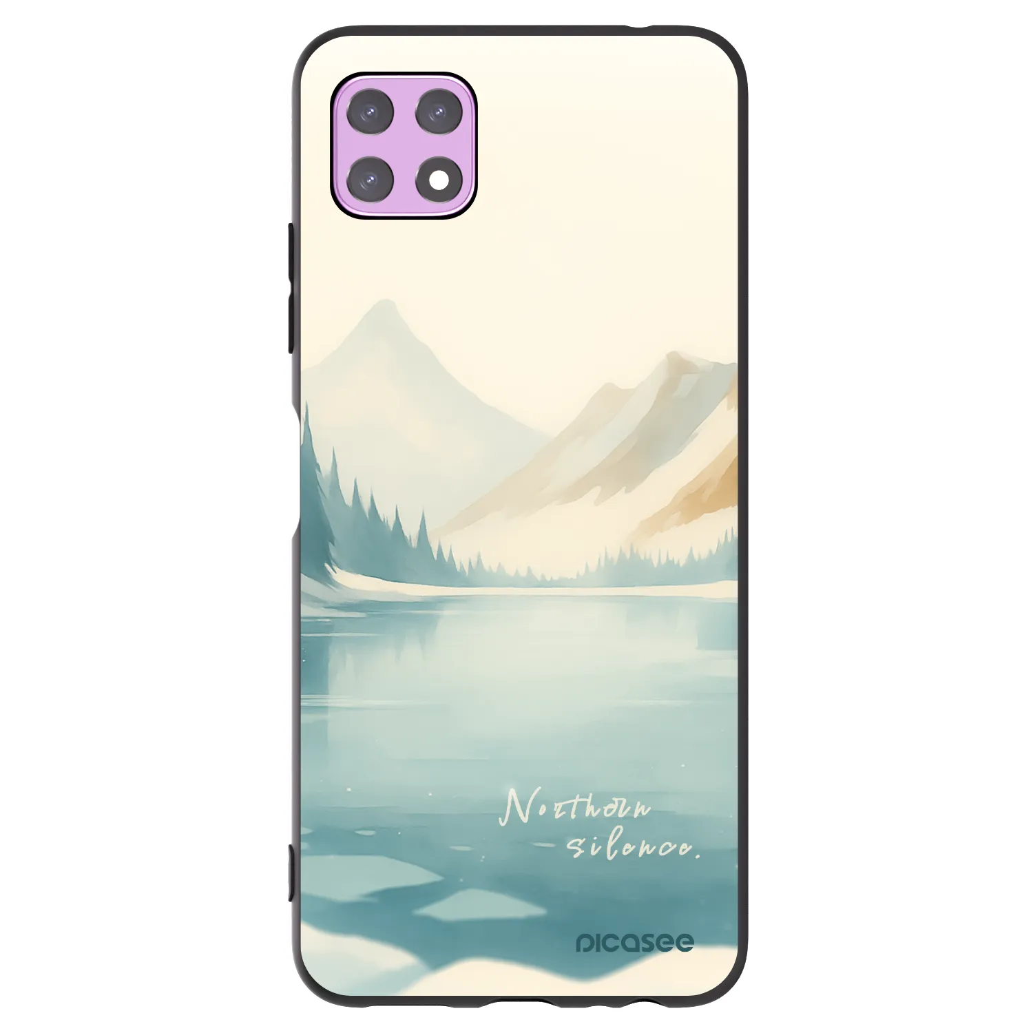 Picasee silikonowe czarne etui na Samsung Galaxy A22 A226B 5G - NOTHERN SILENCE