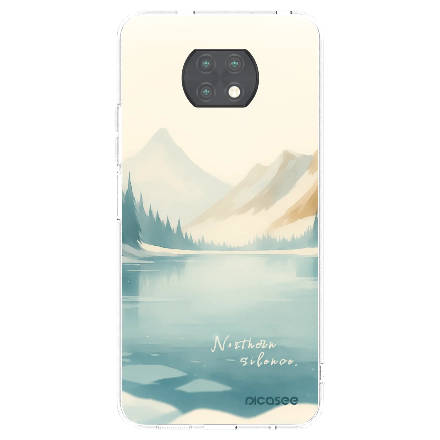 Picasee silikonowe przeźroczyste etui na Xiaomi Redmi Note 9T - NOTHERN SILENCE