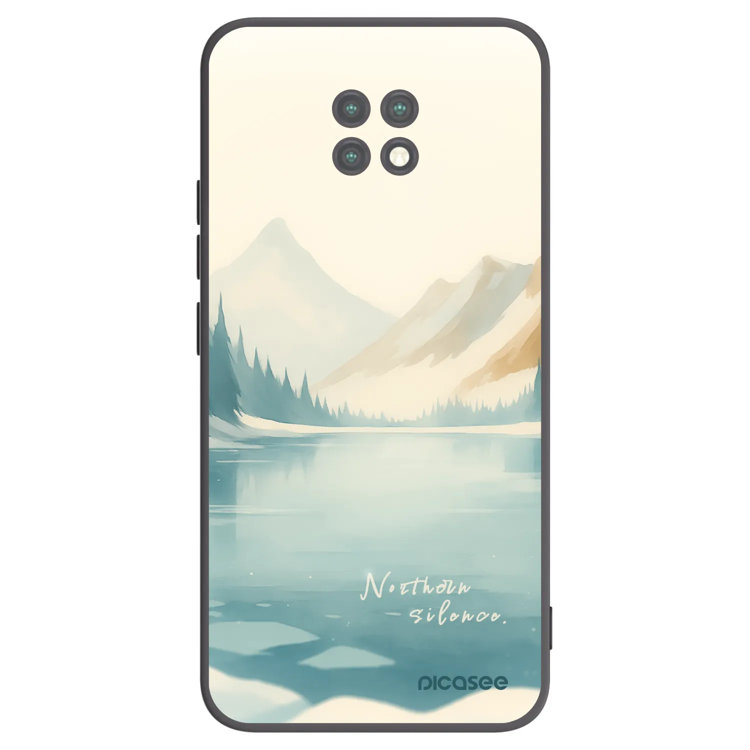 Picasee silikonowe czarne etui na Xiaomi Redmi Note 9T - NOTHERN SILENCE