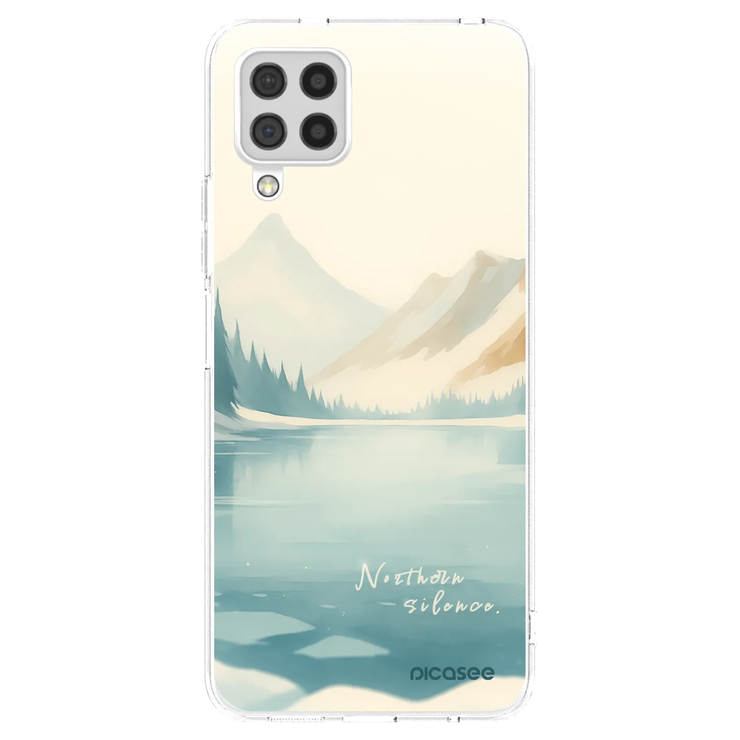 Picasee silikonowe przeźroczyste etui na Samsung Galaxy A22 A225F 4G - NOTHERN SILENCE