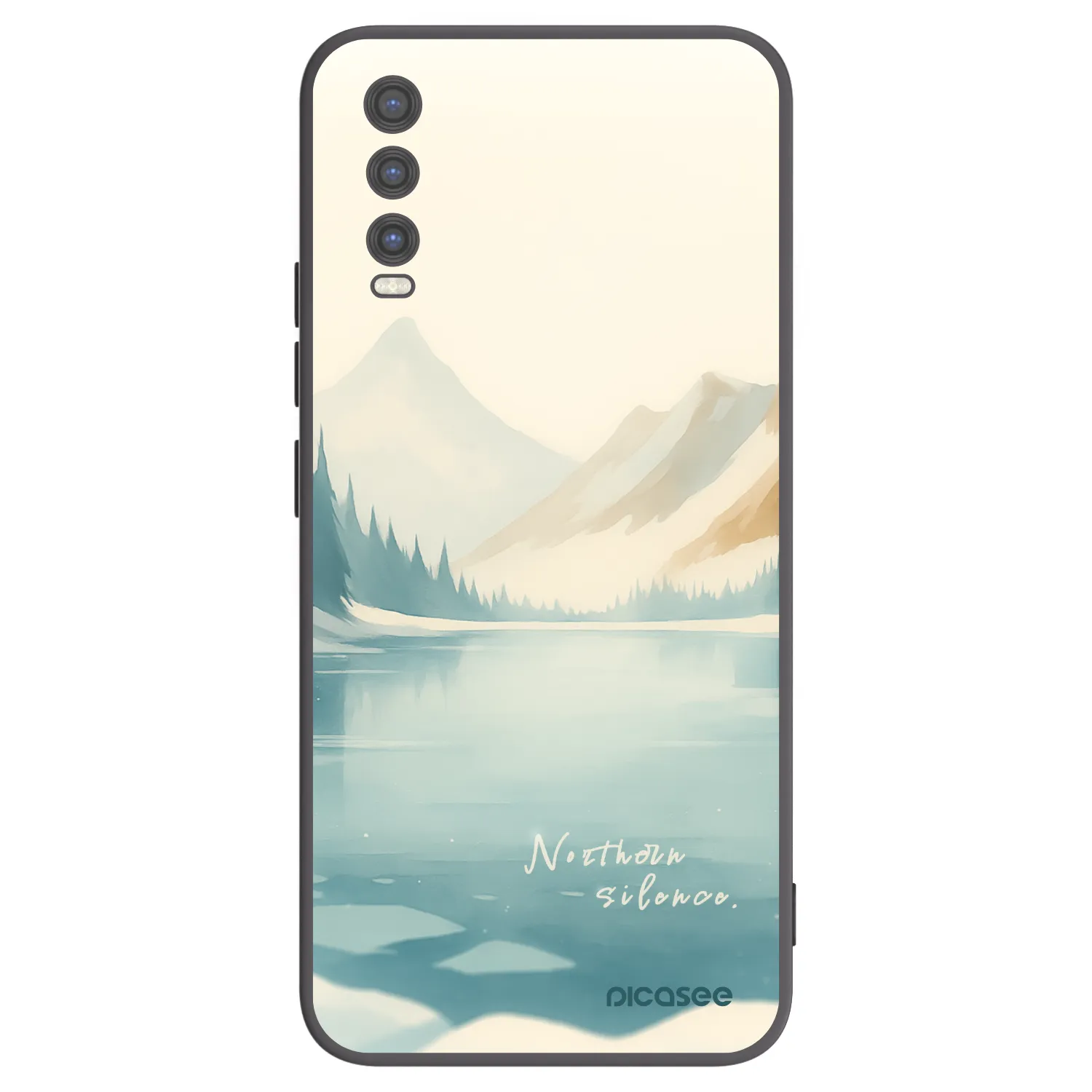 Picasee silikonowe czarne etui na Vivo Y20s - NOTHERN SILENCE