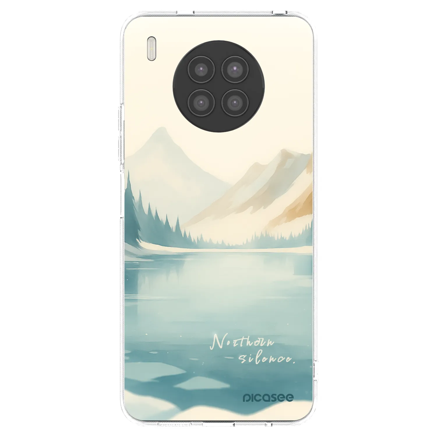Picasee silikonowe przeźroczyste etui na Huawei Nova 8i - NOTHERN SILENCE