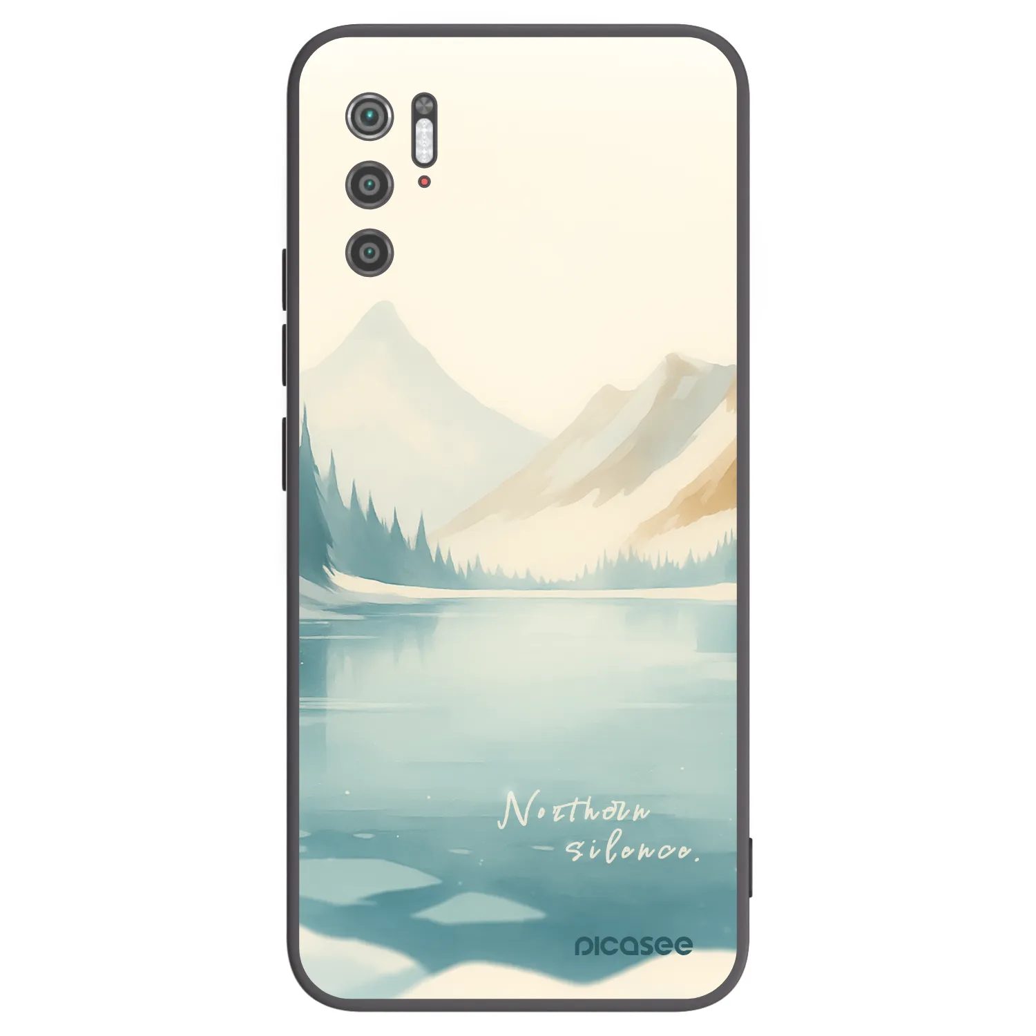 Picasee silikonowe czarne etui na Xiaomi Poco M3 Pro 5G - NOTHERN SILENCE