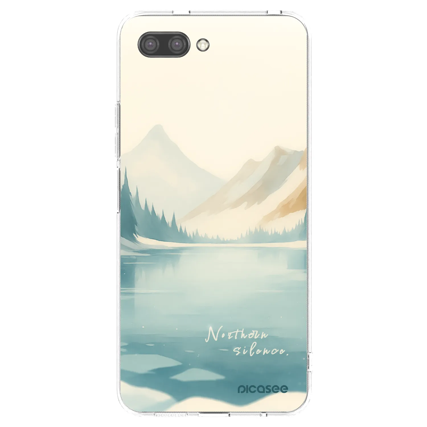 Picasee silikonowe przeźroczyste etui na Honor 10 - NOTHERN SILENCE