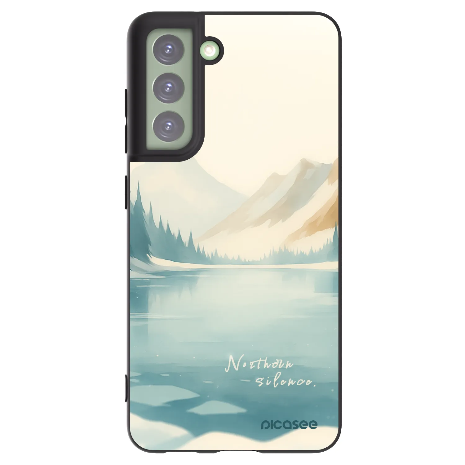 Picasee silikonowe czarne etui na Samsung Galaxy S21 FE 5G - NOTHERN SILENCE