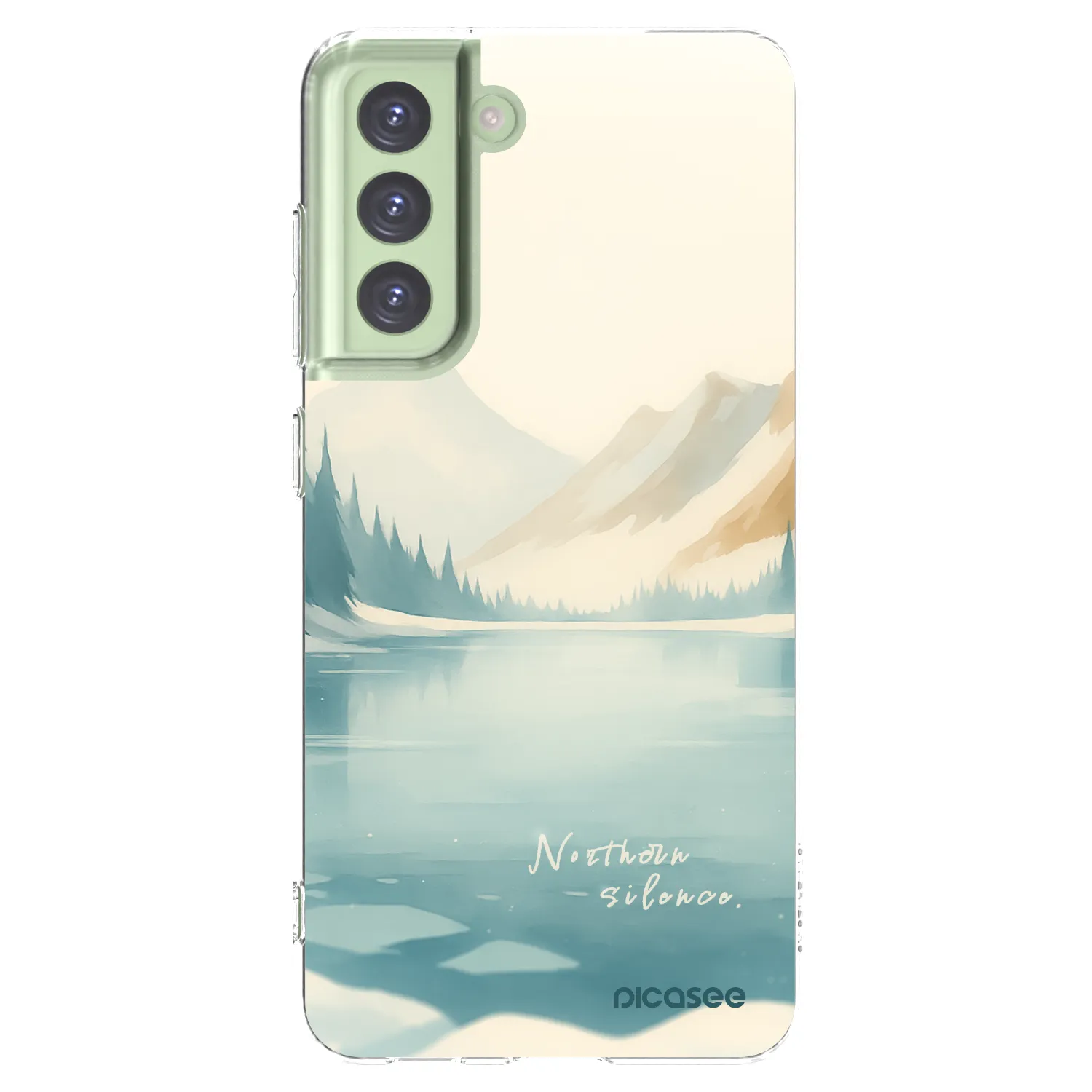 Picasee silikonowe przeźroczyste etui na Samsung Galaxy S21 FE 5G - NOTHERN SILENCE