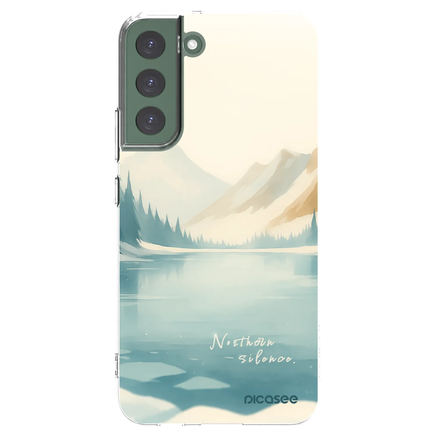 Picasee silikonowe przeźroczyste etui na Samsung Galaxy S22+ 5G - NOTHERN SILENCE