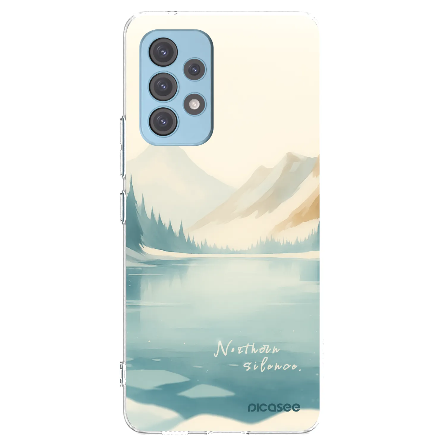 Picasee silikonowe przeźroczyste etui na Samsung Galaxy A53 5G A536 - NOTHERN SILENCE