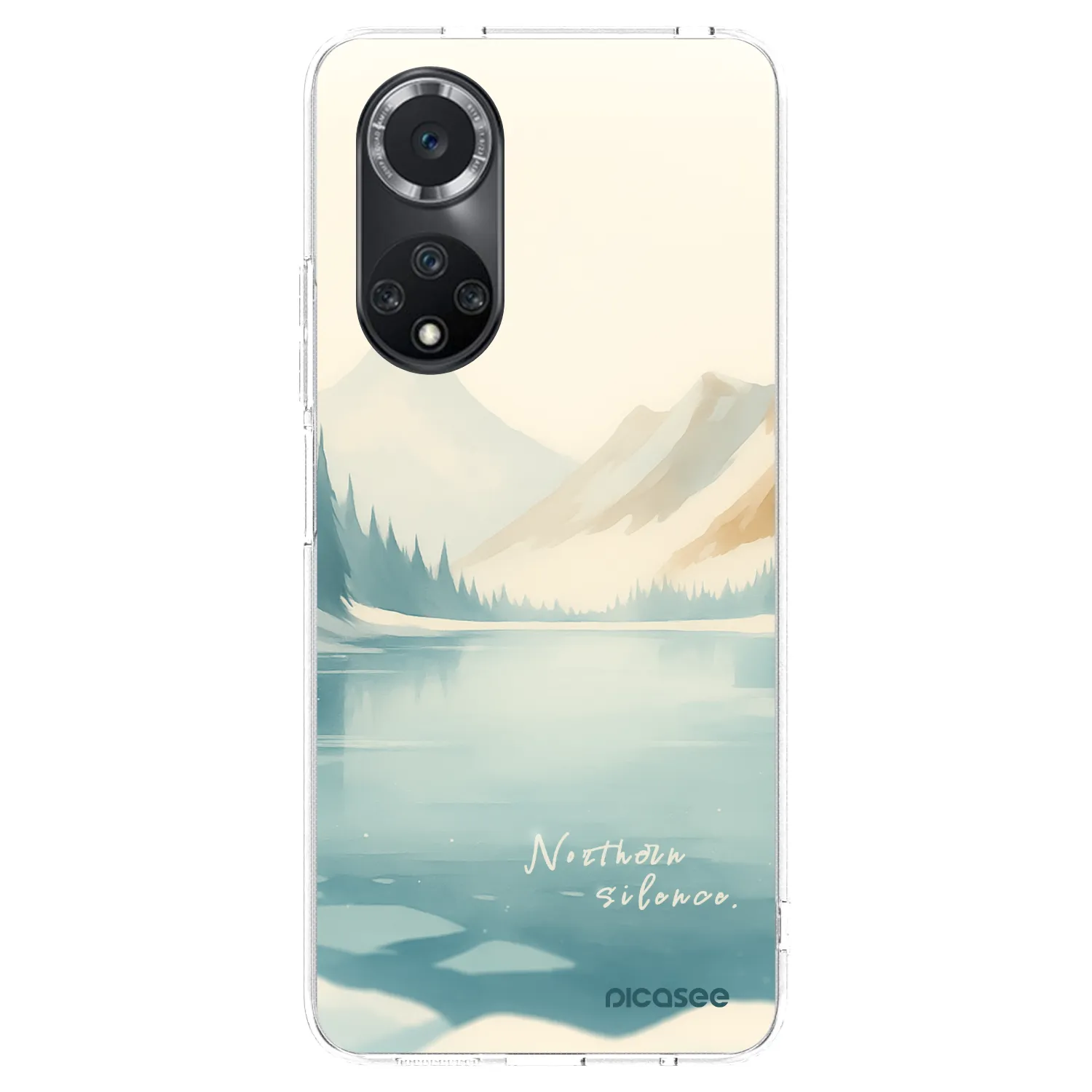 Picasee silikonowe przeźroczyste etui na Huawei Nova 9 SE - NOTHERN SILENCE