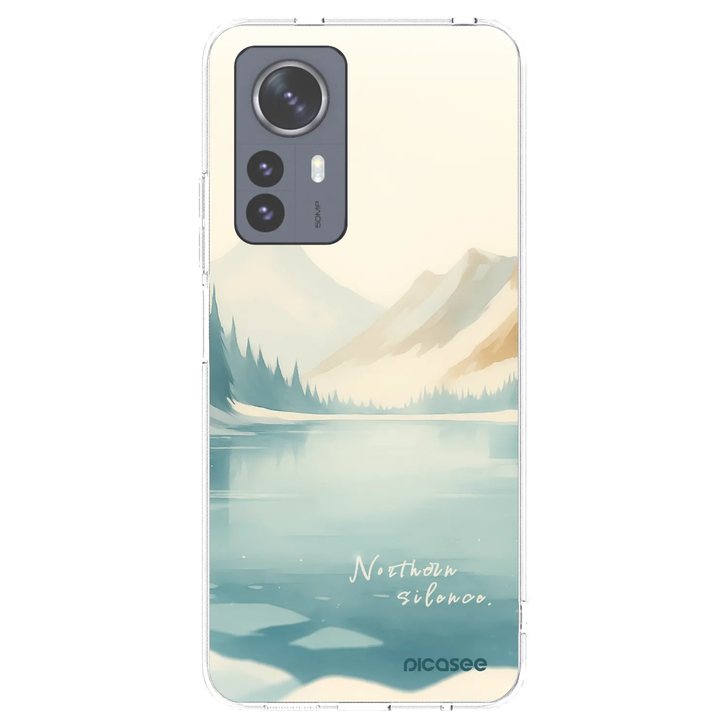 Picasee silikonowe przeźroczyste etui na Xiaomi 12 Pro - NOTHERN SILENCE