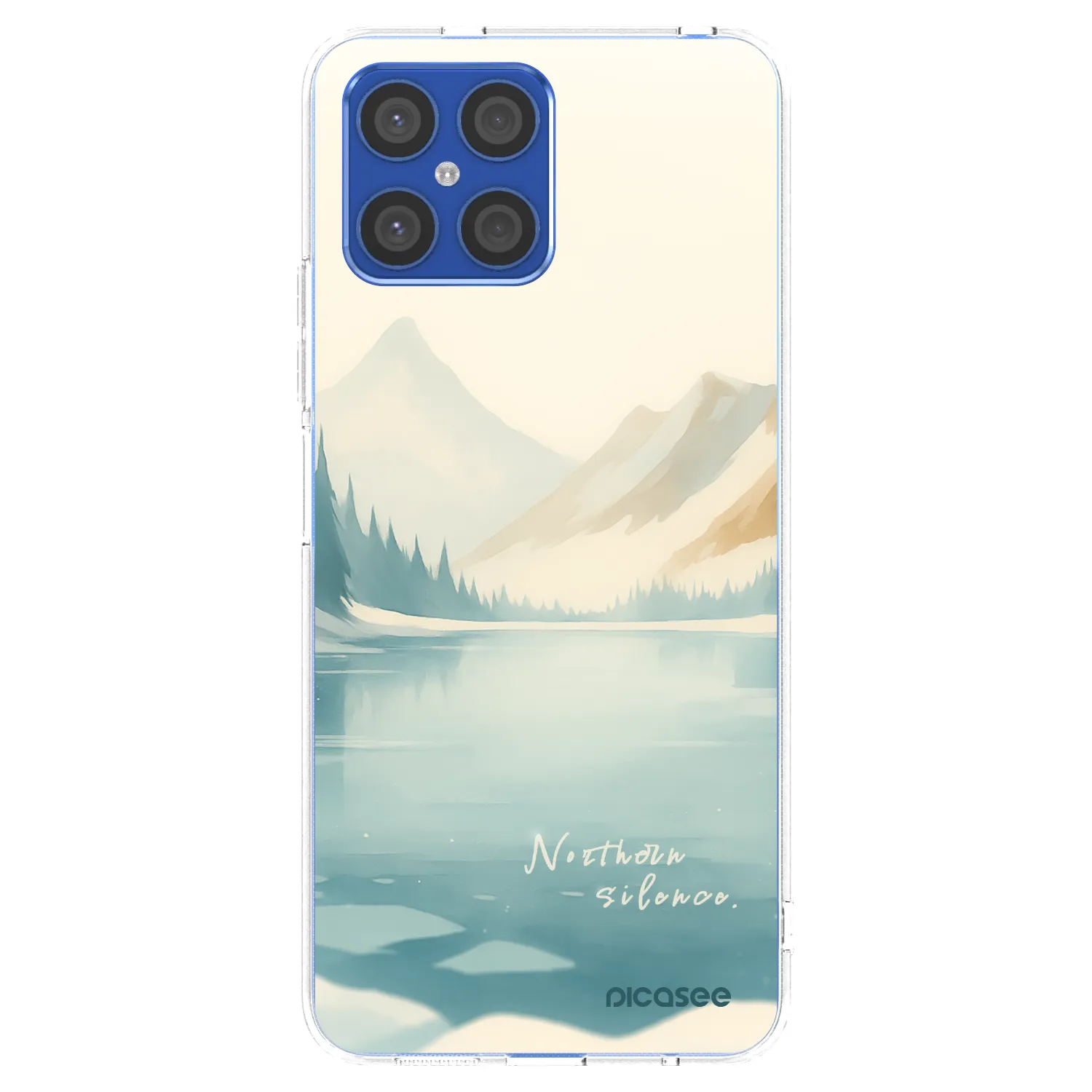Picasee silikonowe przeźroczyste etui na Honor X8 4G - NOTHERN SILENCE
