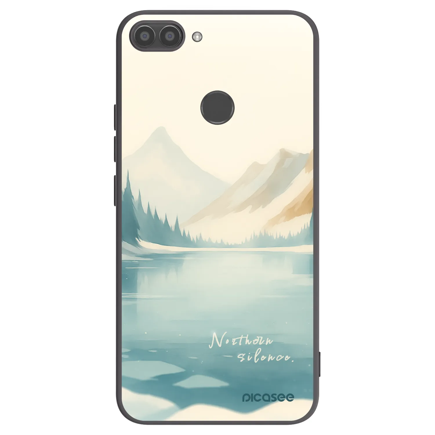 Picasee silikonowe czarne etui na Huawei P Smart - NOTHERN SILENCE