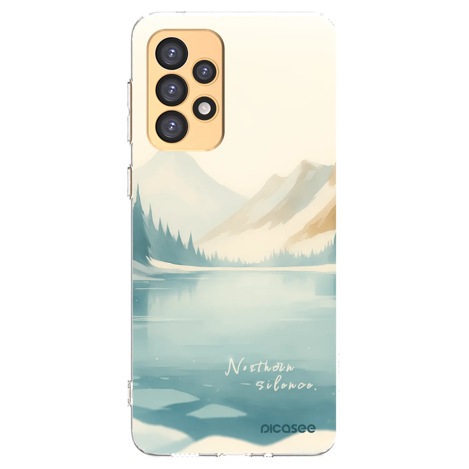 Picasee silikonowe przeźroczyste etui na Samsung Galaxy A33 5G A336 - NOTHERN SILENCE