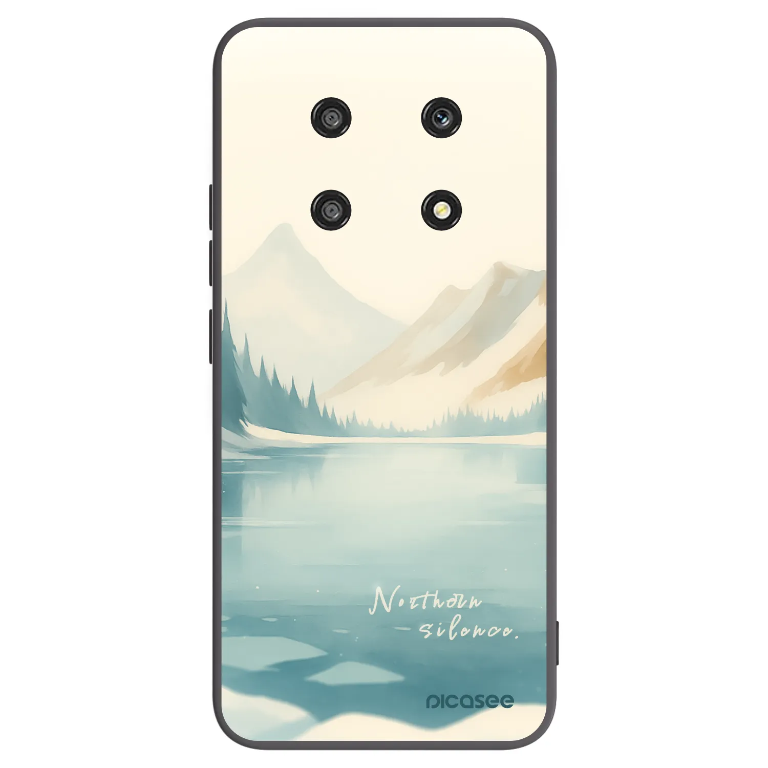 Picasee silikonowe czarne etui na Honor Magic4 Lite 5G - NOTHERN SILENCE