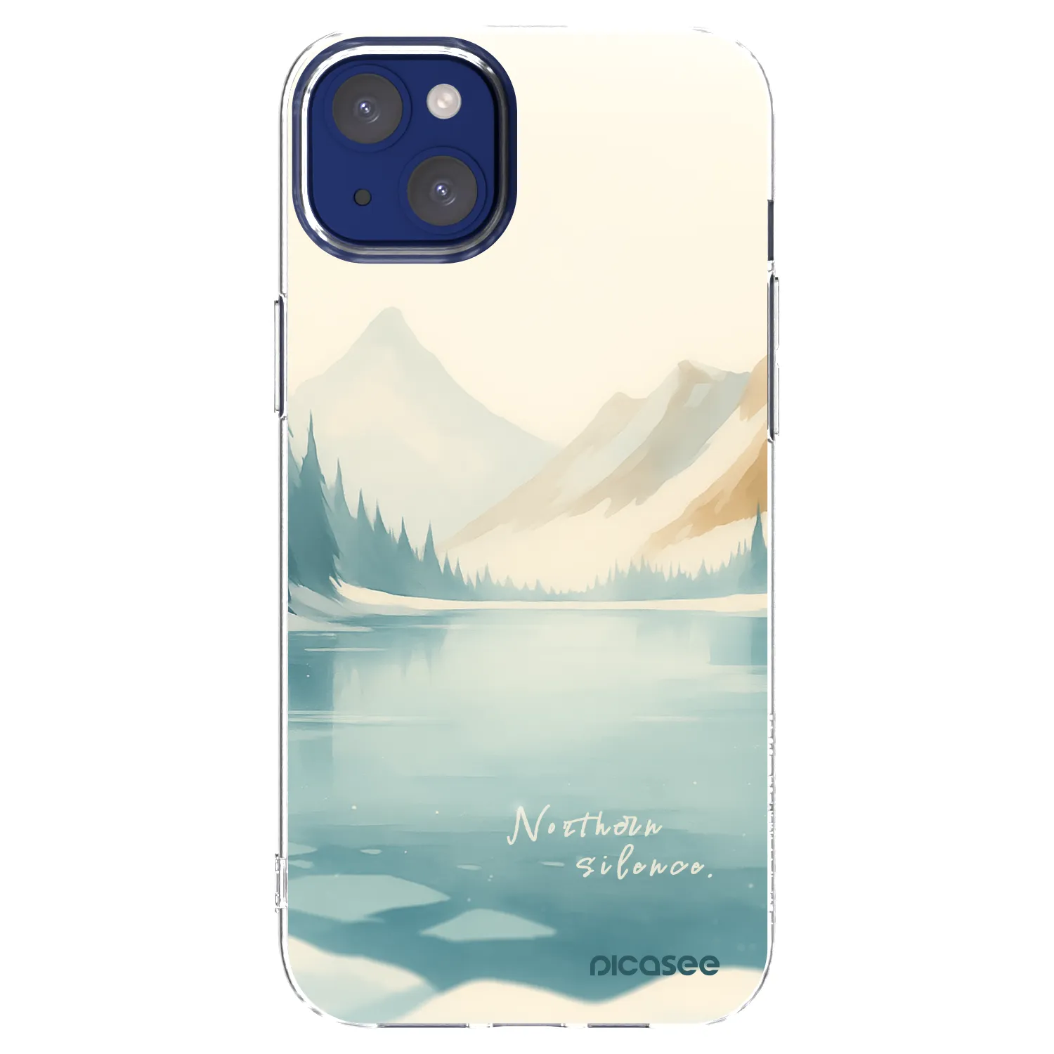 Picasee silikonowe przeźroczyste etui na Apple iPhone 14 Plus - NOTHERN SILENCE