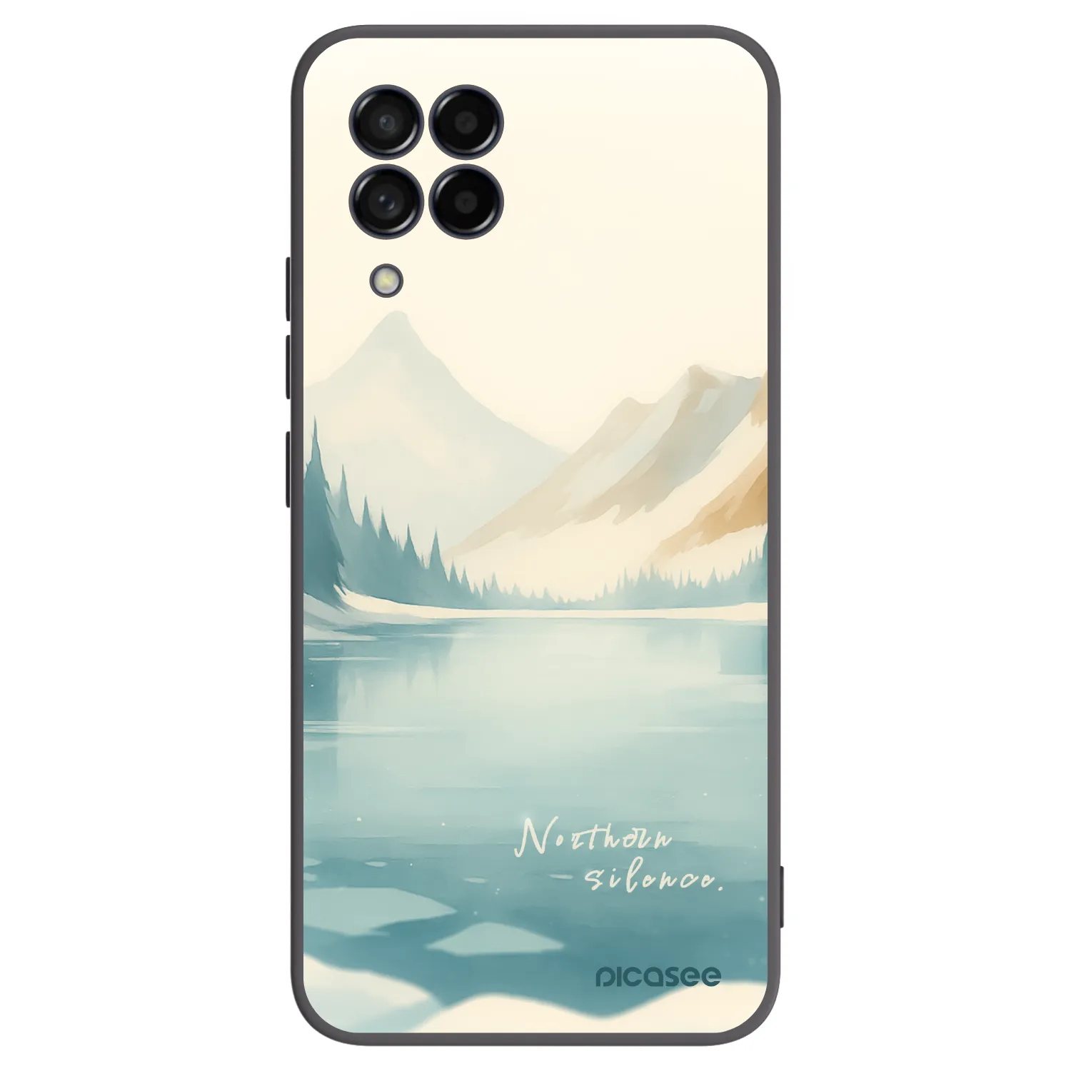 Picasee silikonowe czarne etui na Samsung Galaxy M53 5G - NOTHERN SILENCE